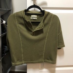 Urban outfitters army crop top